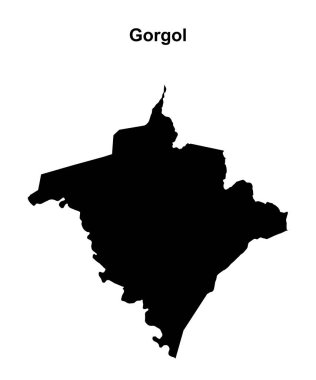 Gorgol bölgesi boş dış hat haritası