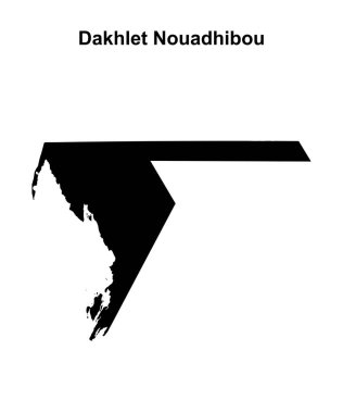 Dakhlet Nouadhibou bölgesi boş ana hat haritası