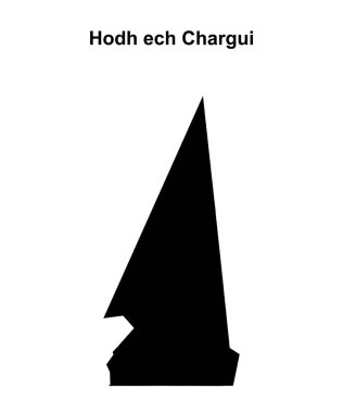Hodh ech Chargui bölgesi boş ana hat haritası