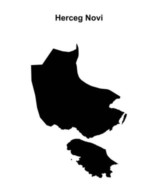 Herceg Novi belediyesi boş ana hat haritası