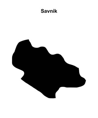 Savnik belediyesinin boş dış hat haritası