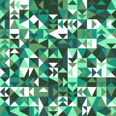 Kaotik mozaik şablon arka planı - renkli soyut vektör grafik tasarımı