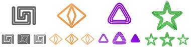 Satır logo tasarımı koleksiyonu