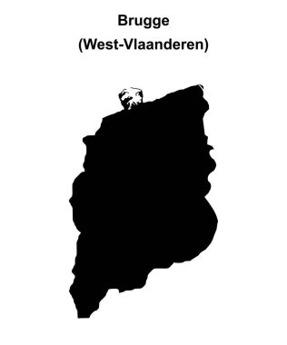 Brugge arrondissement boş ana hat haritası