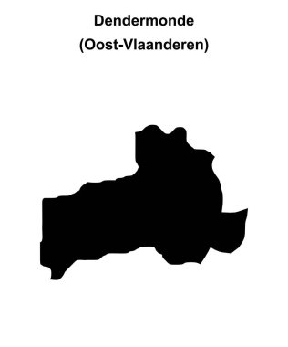 Dendermonde arrondissement boş ana hat haritası