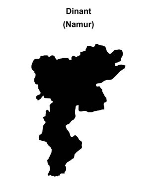 Dinant arrondissement boş ana hat haritası