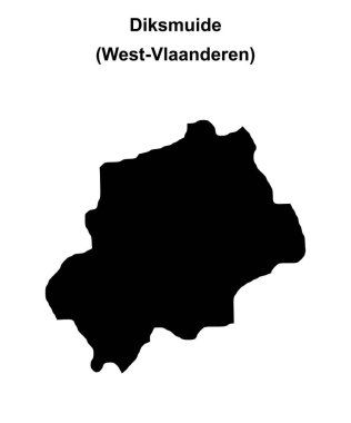 Diksmuide arrondissement boş ana hat haritası