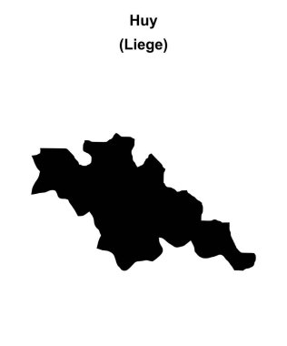 Huy arrondissement boş ana hat haritası