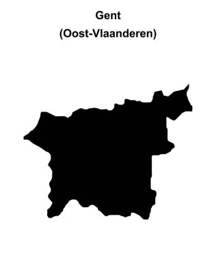 Gent arrondissement boş ana hat haritası
