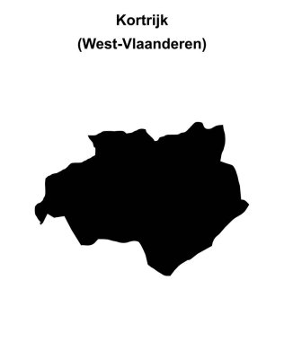 Kortrijk arrondissement boş ana hat haritası