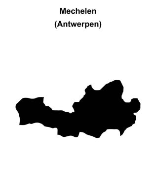 Mechelen arrondissement boş ana hat haritası