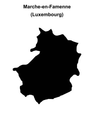 Marche-en-Famenne arrondissement boş ana hat haritası