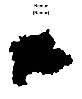 Namur arrondissement boş ana hat haritası