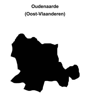 Oudenaarde arrondissement boş ana hat haritası