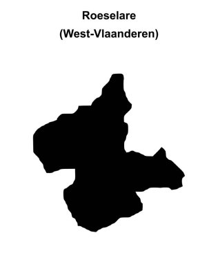Roeselare arrondissement boş ana hat haritası