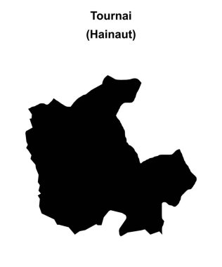 Tournai arrondissement boş ana hat haritası