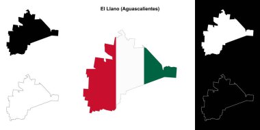 El Llano belediyesi (Aguascalientes) ana hat haritası seti