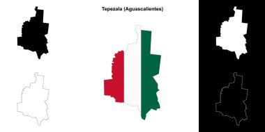 Tepezala belediyesi (Aguascalientes) ana hat haritası seti