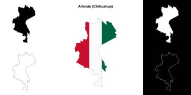 Allende Belediyesi (Chihuahua) ana hat haritası seti