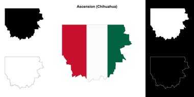 Yükseliş Belediyesi (Chihuahua) ana hat haritası seti