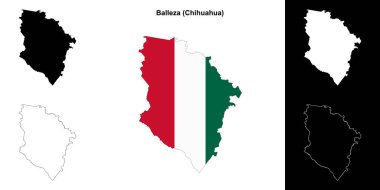 Balleza belediyesi (Chihuahua) ana hat haritası seti