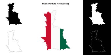 Buenaventura belediyesi (Chihuahua) ana hat haritası seti