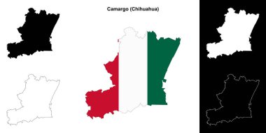 Camargo belediyesi (Chihuahua) ana hat haritası seti