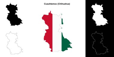 Cuauhtemoc belediyesi (Chihuahua) ana hat haritası seti