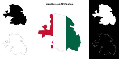 Gran Morelos belediyesi (Chihuahua) ana hat haritası seti