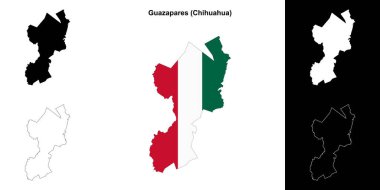 Guazapares Belediyesi (Chihuahua) ana hat haritası seti