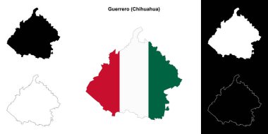 Guerrero Belediyesi (Chihuahua) ana hat haritası seti