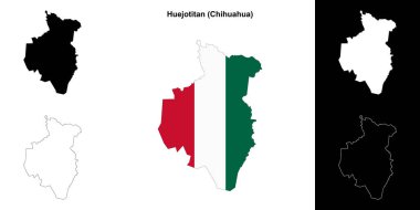 Huejotitan belediyesi (Chihuahua) ana hat haritası seti