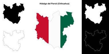 Hidalgo del Parral Belediyesi (Chihuahua) ana hat haritası seti