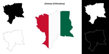 Jimenez belediyesi (Chihuahua) ana hat haritası seti