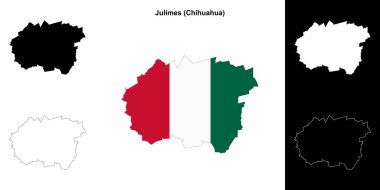 Julimes belediyesi (Chihuahua) ana hat haritası seti