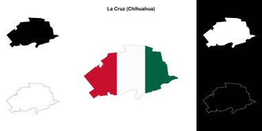 La Cruz belediyesi (Chihuahua) ana hat haritası seti