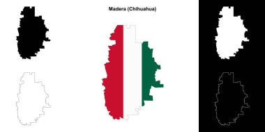 Madera belediyesi (Chihuahua) ana hat haritası seti