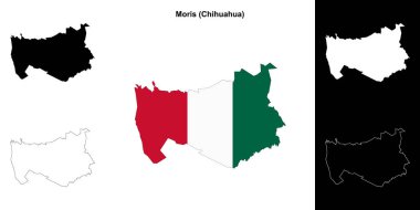 Moris belediyesi (Chihuahua) ana hat haritası seti