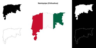 Namiquipa belediyesi (Chihuahua) ana hat haritası seti