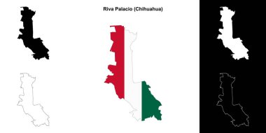 Riva Palacio belediyesi (Chihuahua) ana hat haritası seti