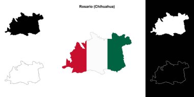 Rosario belediyesi (Chihuahua) ana hat haritası seti