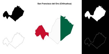 San Francisco del Oro belediyesi (Chihuahua) ana hat haritası seti
