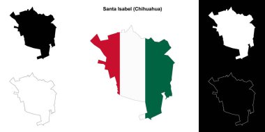 Santa Isabel Belediyesi (Chihuahua) ana hat haritası