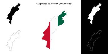 Cuajimalpa de Morelos ilçesi (Mexico City) ana hat haritası