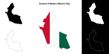 Gustavo a Madero borough (Mexico City) ana hat haritası ayarlandı