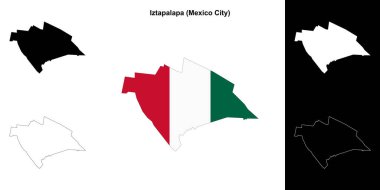 Iztapalapa ilçesi (Mexico City) ana hat haritası ayarlandı