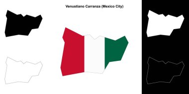 Venustiano Carranza ilçesi (Mexico City) ana hat haritası oluşturuldu