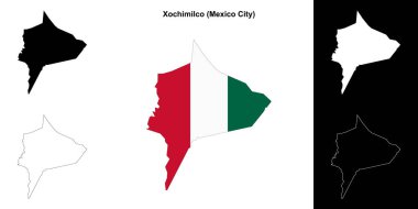 Xochimilco ilçesi (Mexico City) ana hat haritası belirlendi