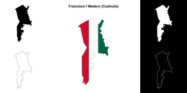 Francisco I Madero Belediyesi (Coahuila) ana hat haritası seti