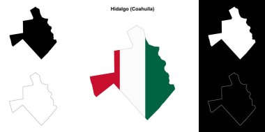 Hidalgo belediyesi (Coahuila) ana hat haritası seti